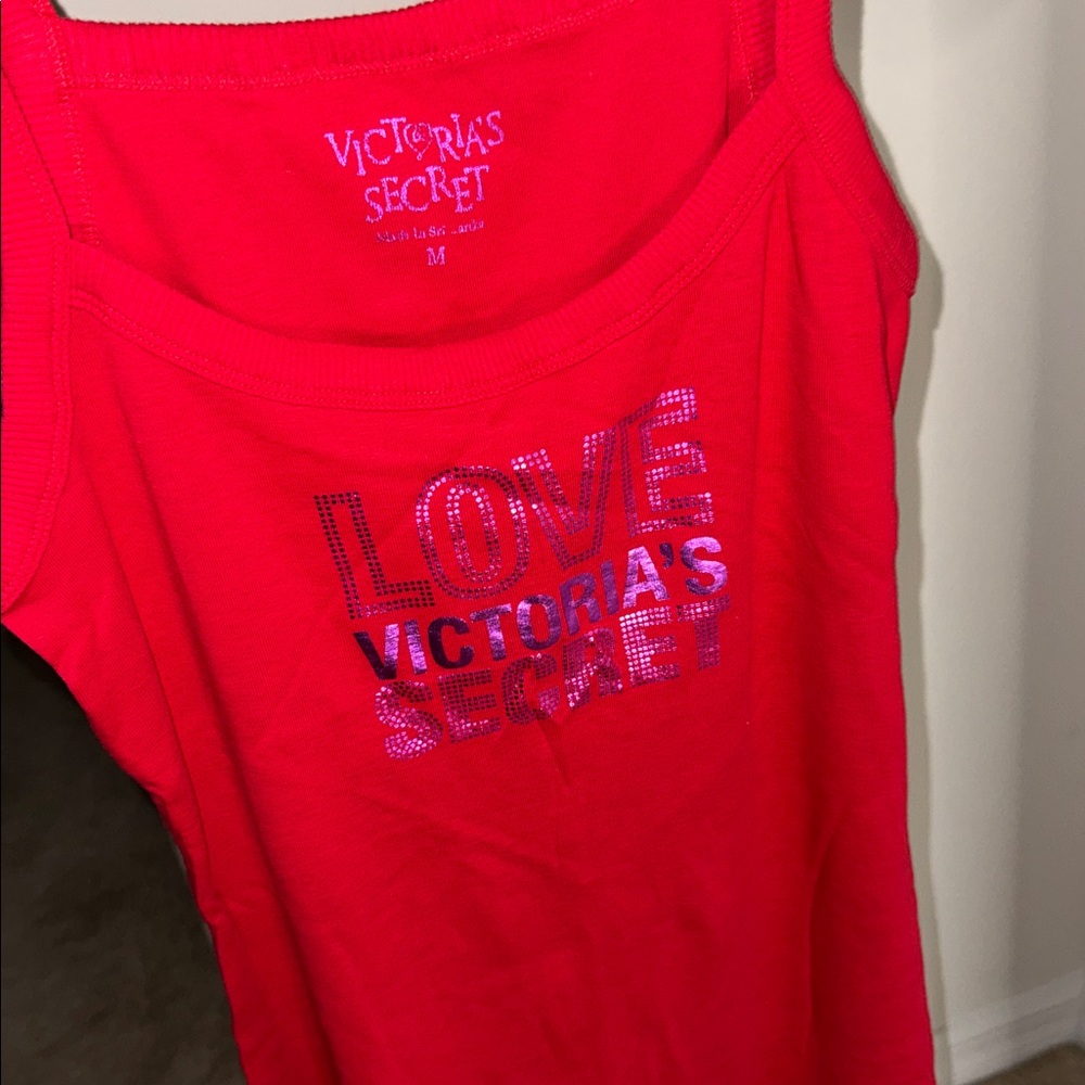 Victoria's Secret Red Camisole with Pink Accents (CL) - Picture 6 of 6